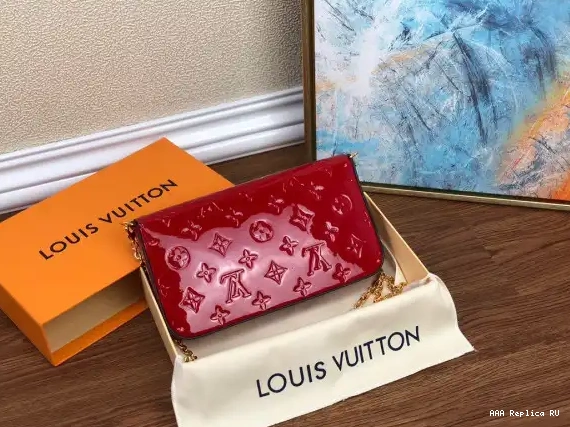 Aaa replica bags POCHETTE VUITTON LOUIS FÉLICIE 0527